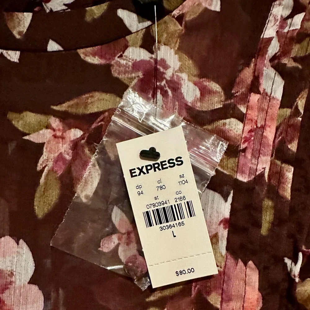 Express Ruched Ruffle Mini Dress - Picture 2 of 11